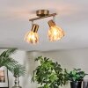Saire Plafondlamp, Plafondspot Chroom, Messing, 2-lichts