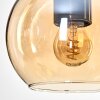 Koyoto Hanglamp, Kogellampje, Hanglamp Natuurlijke kleuren, Zwart, 5-lichts