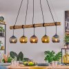 Koyoto Hanglamp, Kogellampje, Hanglamp Natuurlijke kleuren, Zwart, 5-lichts