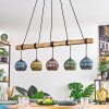 Koyoto Hanglamp, Kogellampje, Hanglamp Natuurlijke kleuren, Zwart, 5-lichts