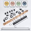 Koyoto Hanglamp, Kogellampje, Hanglamp Natuurlijke kleuren, Zwart, 5-lichts