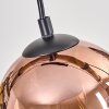 Koyoto Hanglamp, Kogellampje, Hanglamp Natuurlijke kleuren, Zwart, 5-lichts