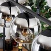 Koyoto Hanglamp, Kogellampje, Hanglamp Chroom, Duidelijk, Rookkleurig, 5-lichts