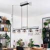 Koyoto Hanglamp, Kogellampje, Hanglamp Chroom, Duidelijk, Rookkleurig, 5-lichts