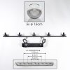 Koyoto Hanglamp, Kogellampje, Hanglamp Chroom, Duidelijk, Rookkleurig, 5-lichts