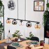 Koyoto Hanglamp, Kogellampje, Hanglamp Amber, Chroom, Duidelijk, Rookkleurig, 5-lichts Koyoto Hanglamp, Kogellampje, Hanglamp Amber, Chroom, Duidelijk, Rookkleurig, 5-lichts