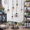 Koyoto Hanglamp, Kogellampje, Hanglamp Amber, Duidelijk, Rookkleurig, 6-lichts