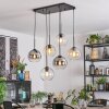 Koyoto Hanglamp, Kogellampje, Hanglamp Amber, Duidelijk, Rookkleurig, 6-lichts