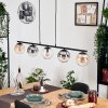 Gastor Hanglamp, Kogellampje, Hanglamp Amber, Duidelijk, Rookkleurig, 5-lichts