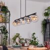 Gastor Hanglamp, Kogellampje, Hanglamp Amber, Duidelijk, Rookkleurig, 5-lichts