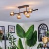 Chehalis Plafondlamp, Kogellampje Amber, 5-lichts