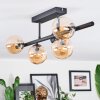 Chehalis Plafondlamp, Kogellampje Amber, 5-lichts