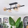 Chehalis Plafondlamp, Kogellampje Amber, Duidelijk, 5-lichts