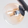 Chehalis Plafondlamp, Kogellampje Amber, Duidelijk, 5-lichts