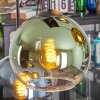 Koyoto Hanglamp, Kogellampje, Hanglamp Blauw, Goud, Groen, Duidelijk, 6-lichts