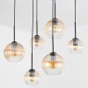 Koyoto Hanglamp, Kogellampje, Hanglamp Amber, Duidelijk, 6-lichts