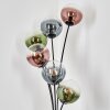 Gastor Staande lamp Blauw, Groen, Duidelijk, Koperkleurig, 6-lichts