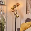 Gastor Staande lamp Blauw, Groen, Duidelijk, Koperkleurig, 6-lichts