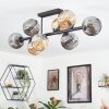 Ripoll Plafondlamp, Kogellampje Amber, Rookkleurig, 8-lichts