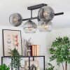 Ripoll Plafondlamp, Kogellampje Duidelijk, Rookkleurig, 5-lichts