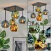 Ripoll Plafondlamp, Kogellampje Blauw, Goud, Groen, 5-lichts