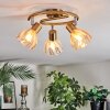 Saire Plafondlamp, Plafondspot Chroom, Messing, 3-lichts