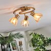 Saire Plafondlamp, Plafondspot Chroom, Messing, 3-lichts