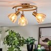 Saire Plafondlamp, Plafondspot Chroom, Messing, 3-lichts