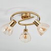 Saire Plafondlamp, Plafondspot Chroom, Messing, 3-lichts
