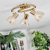 Saire Plafondlamp, Plafondspot Chroom, Messing, 3-lichts