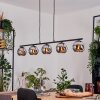 Koyoto Hanglamp, Kogellampje, Hanglamp Chroom, Rookkleurig, 5-lichts