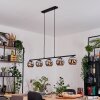 Koyoto Hanglamp, Kogellampje, Hanglamp Chroom, Rookkleurig, 5-lichts