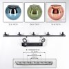 Koyoto Hanglamp, Kogellampje, Hanglamp Blauw, Groen, Koperkleurig, 5-lichts