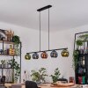 Koyoto Hanglamp, Kogellampje, Hanglamp Blauw, Groen, Koperkleurig, 5-lichts