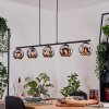Ripoll Hanglamp, Kogellampje, Hanglamp Chroom, Rookkleurig, 5-lichts