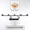 Ripoll Hanglamp, Kogellampje, Hanglamp Amber, Duidelijk, 5-lichts
