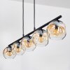 Ripoll Hanglamp, Kogellampje, Hanglamp Amber, Duidelijk, 5-lichts