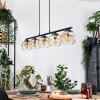 Ripoll Hanglamp, Kogellampje, Hanglamp Amber, Duidelijk, 5-lichts