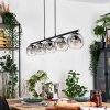 Ripoll Hanglamp, Kogellampje, Hanglamp Duidelijk, Rookkleurig, 5-lichts