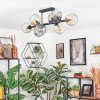Ripoll Plafondlamp, Kogellampje Amber, Duidelijk, Rookkleurig, 8-lichts