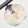 Ripoll Plafondlamp, Kogellampje Amber, Duidelijk, Rookkleurig, 8-lichts