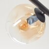 Ripoll Plafondlamp, Kogellampje Amber, Duidelijk, Rookkleurig, 5-lichts