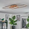 Brina Plafondlamp LED Bruin, 1-licht, Afstandsbediening