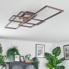 Brina Plafondlamp LED Bruin, 1-licht, Afstandsbediening