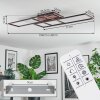 Brina Plafondlamp LED Bruin, 1-licht, Afstandsbediening