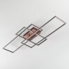 Brina Plafondlamp LED Bruin, 1-licht, Afstandsbediening