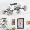 Ripoll Plafondlamp, Kogellampje Duidelijk, Rookkleurig, 8-lichts