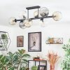 Ripoll Plafondlamp, Kogellampje Amber, Duidelijk, Rookkleurig, 8-lichts