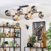 Koyoto Plafondlamp, Kogellampje Goud, Zwart, 10-lichts