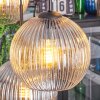 Koyoto Hanglamp, Kogellampje, Hanglamp Amber, Duidelijk, Rookkleurig, 6-lichts